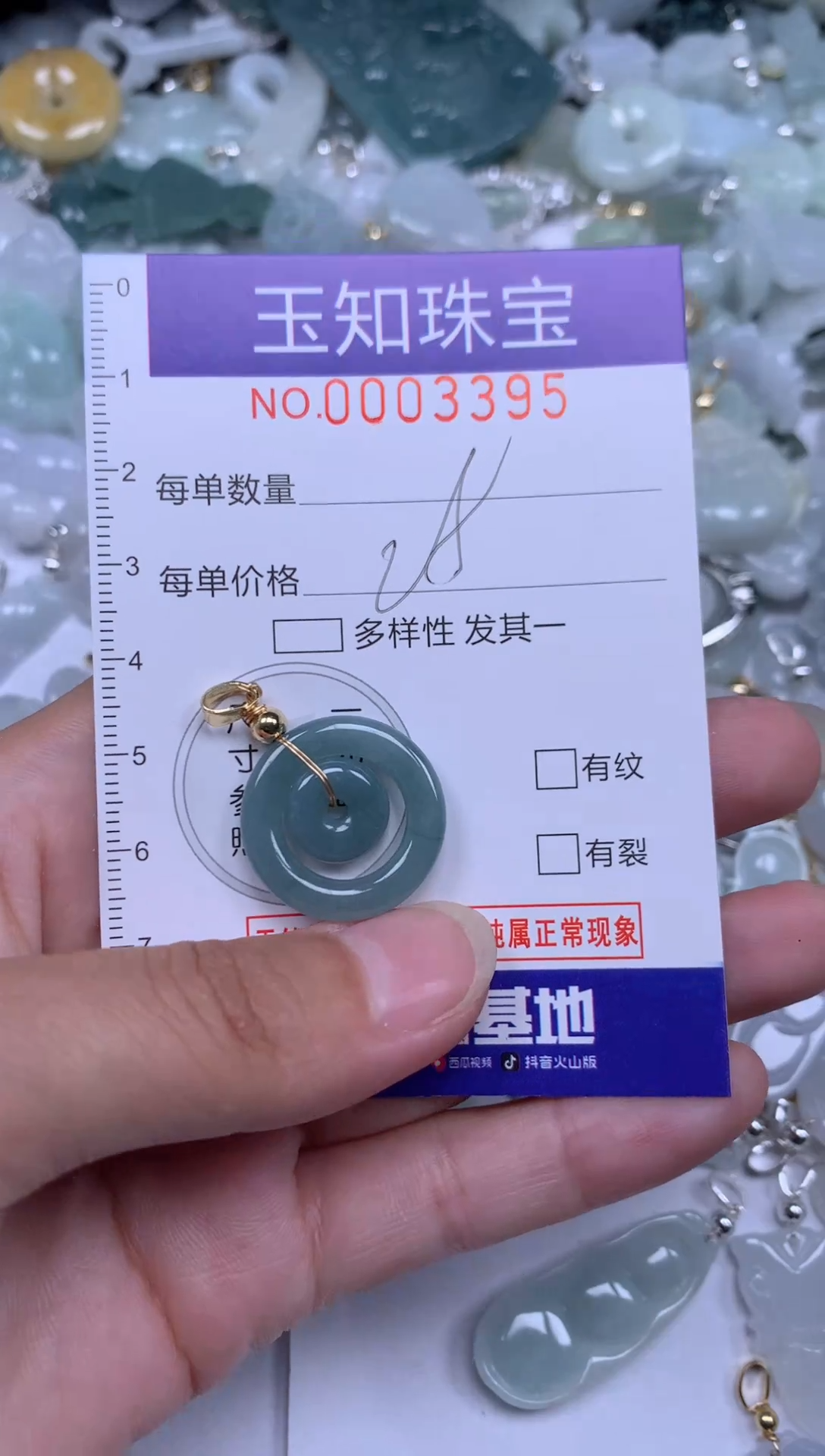 【闪购商品】翡翠颈饰未镶嵌期望3395