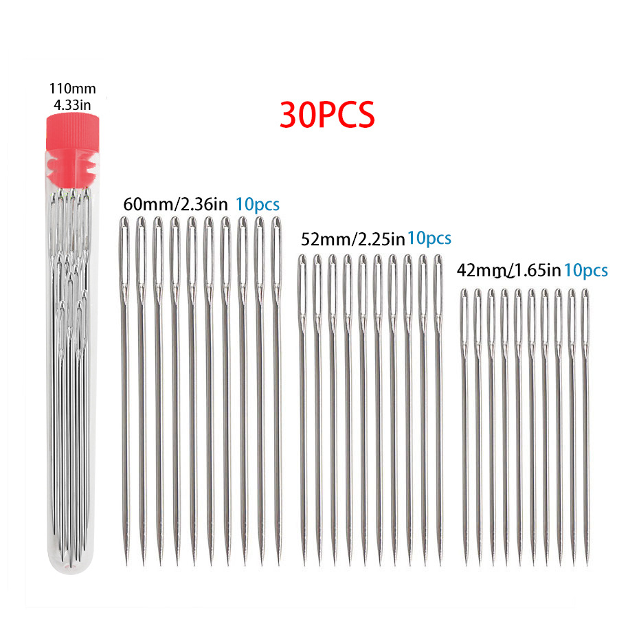 大眼针缝衣服手缝针家用缝衣针缝纫针手工缝衣针手缝钢针手工钢针