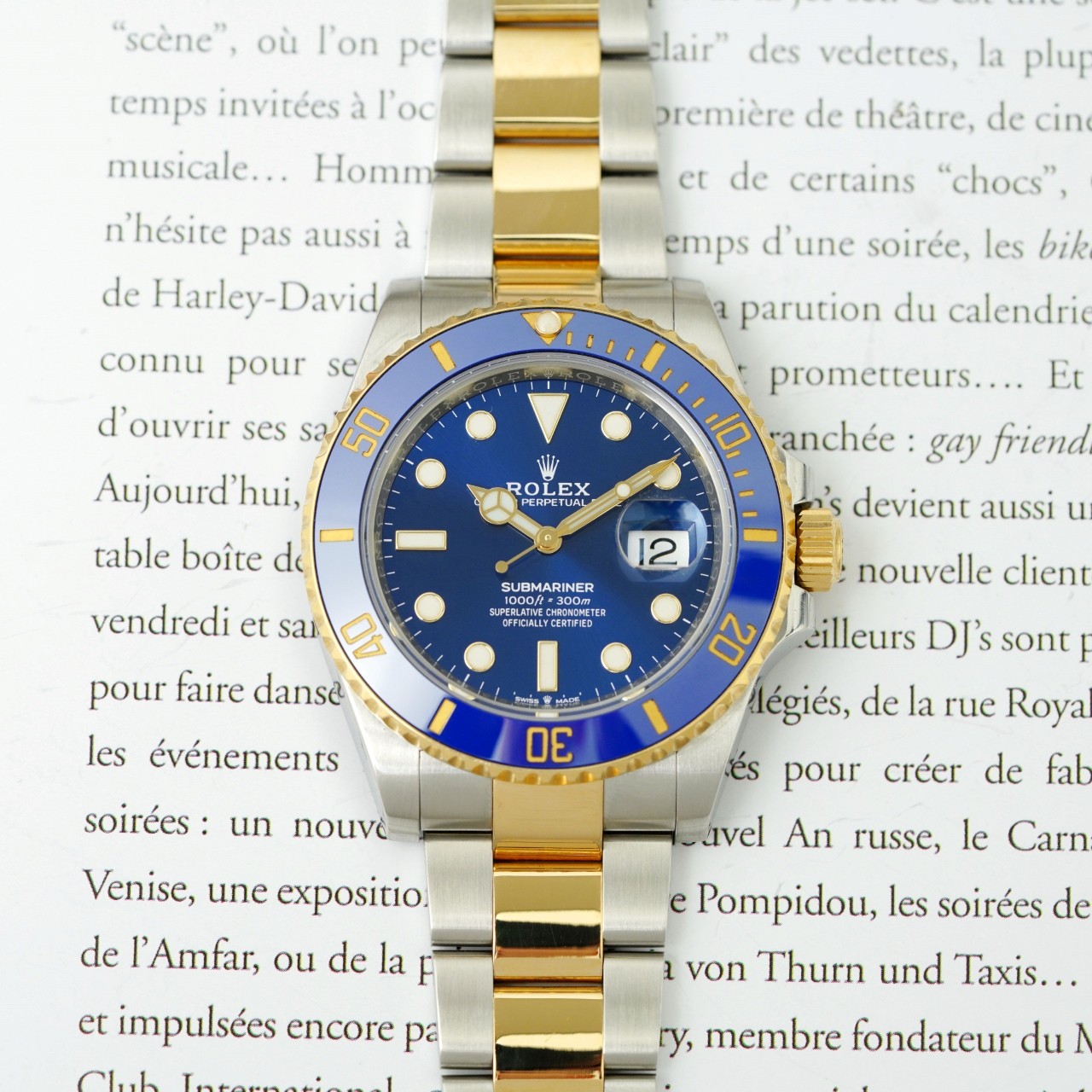 未使用 Rolex/劳力士 25年未使用潜航者系列126613间金蓝机械腕表