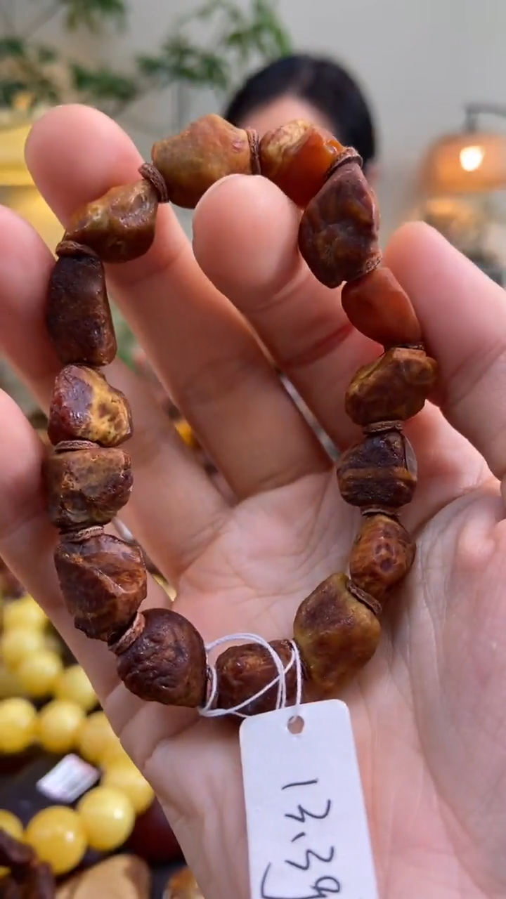 【闪购商品】琥珀手串未镶嵌手串