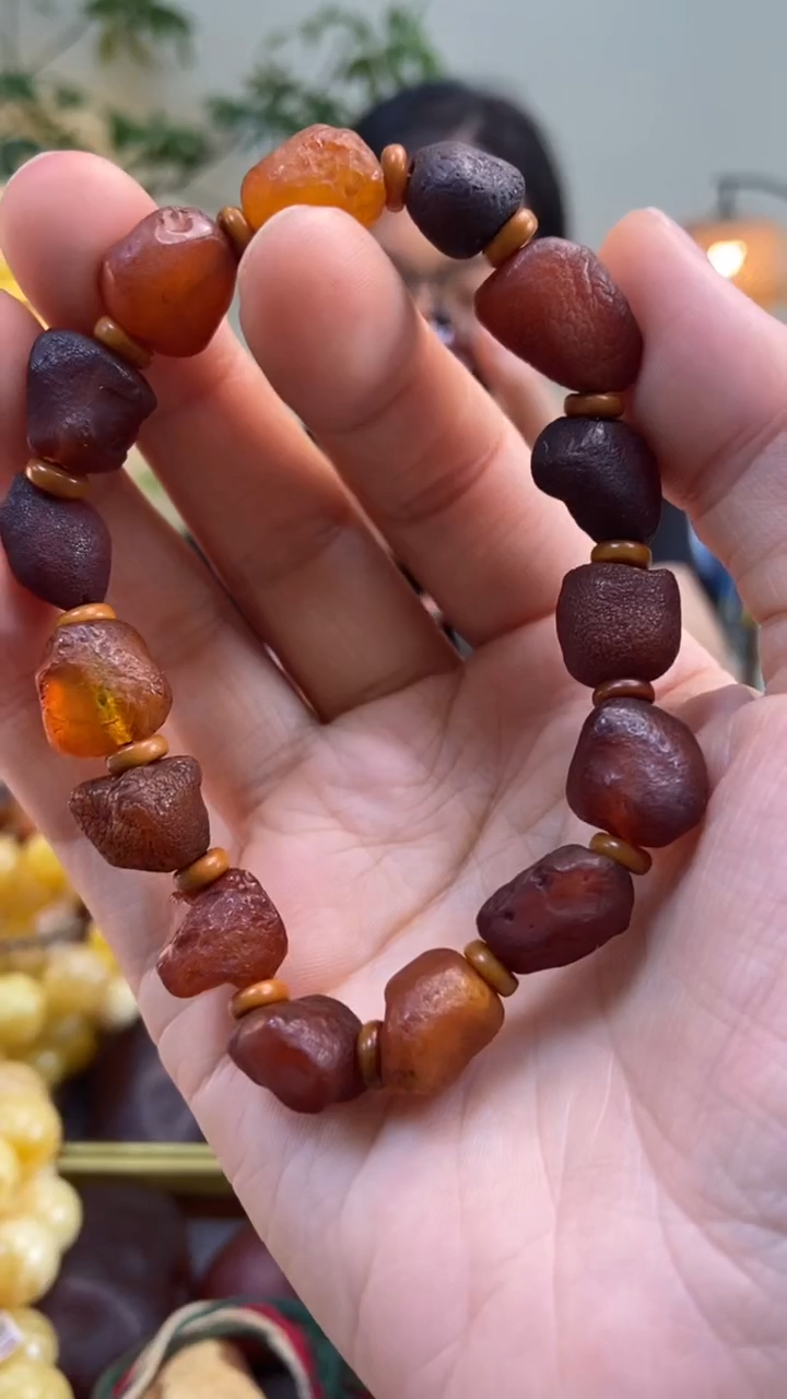 【闪购商品】琥珀手串未镶嵌手串