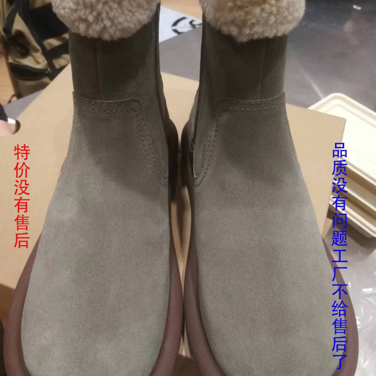 雪地靴灰色雪地靴雪地靴女鞋时尚加绒靴子短靴中筒皮毛一体冬季