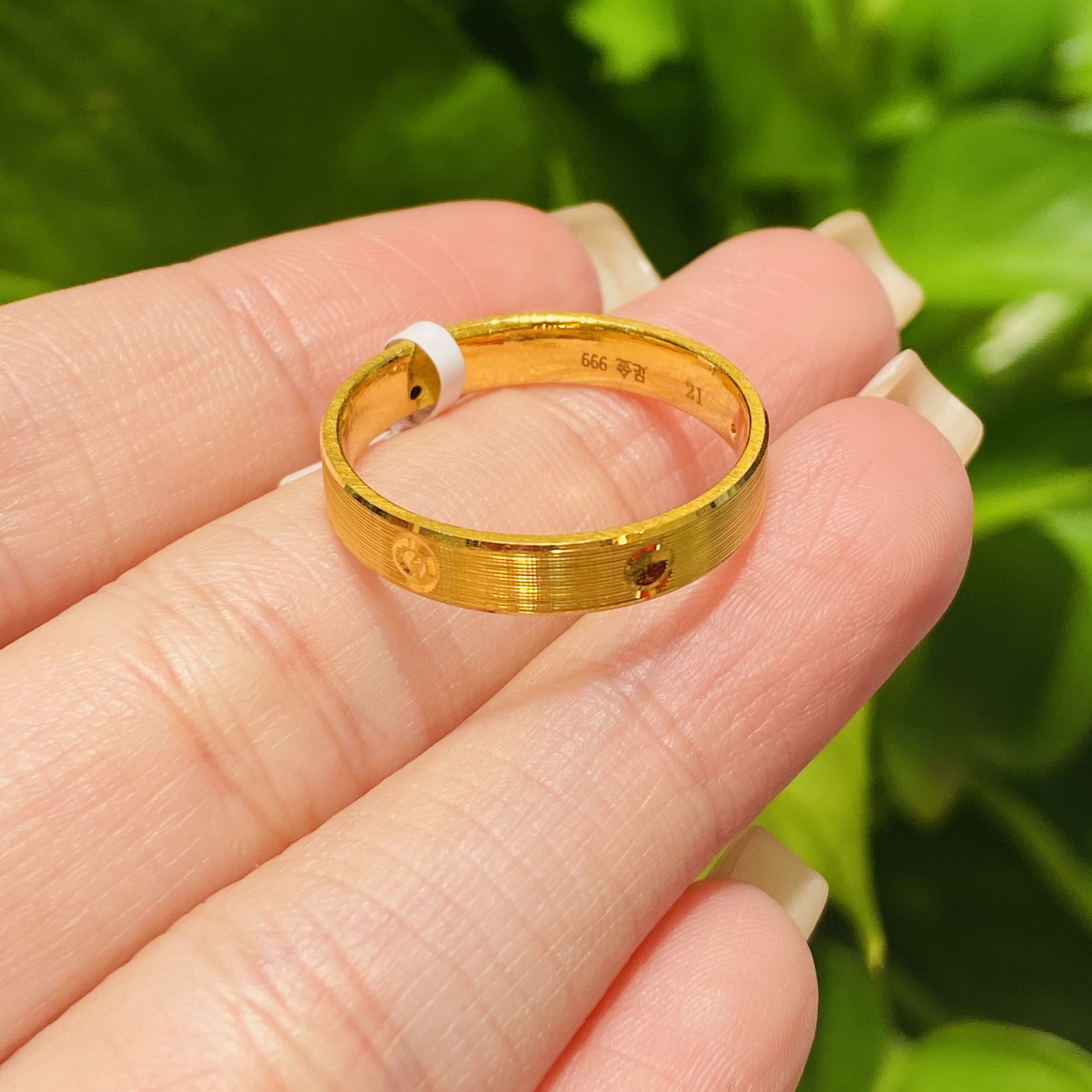 【旺旺专享】足金戒指  10#精致5G卡家戒指 1.63