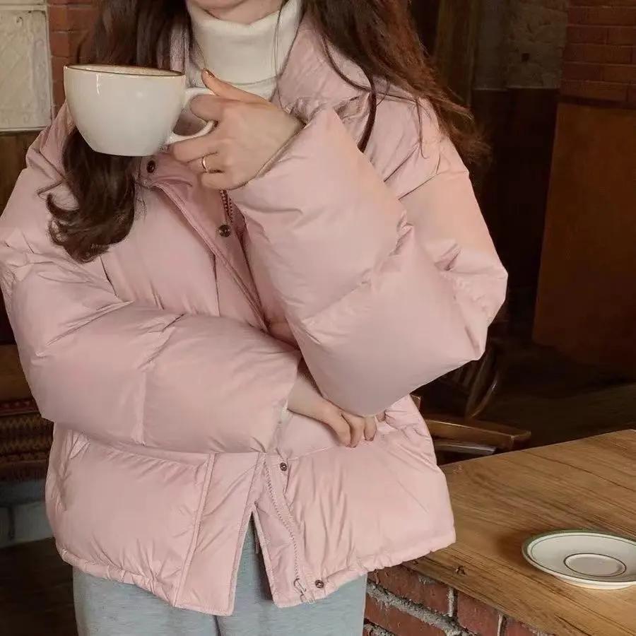 断码清仓羽绒服双11特卖短款羽绒羽绒服女韩版面包服宽松加厚羽绒