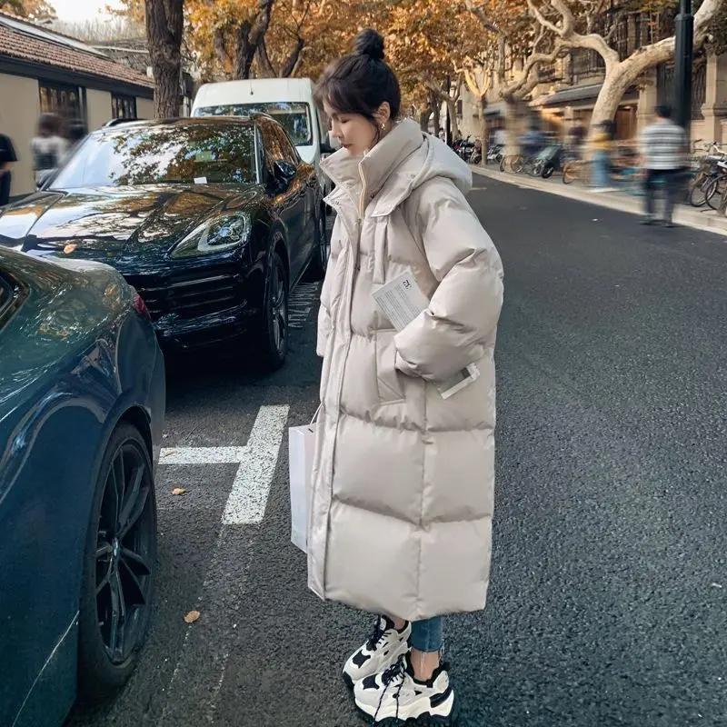 断码清仓羽绒服双11特卖长款加厚羽绒衣女2023冬季新款过膝款韩版