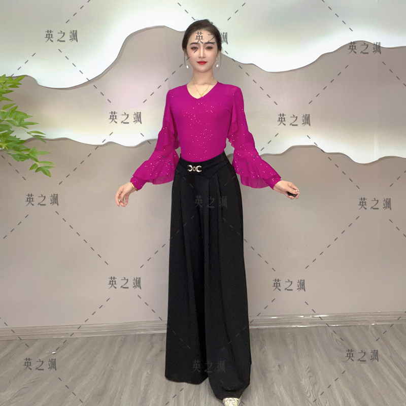 【广丽老师专属】728裙裤阔腿裤舞蹈裤舞裤舞蹈水兵舞吉特巴舞服