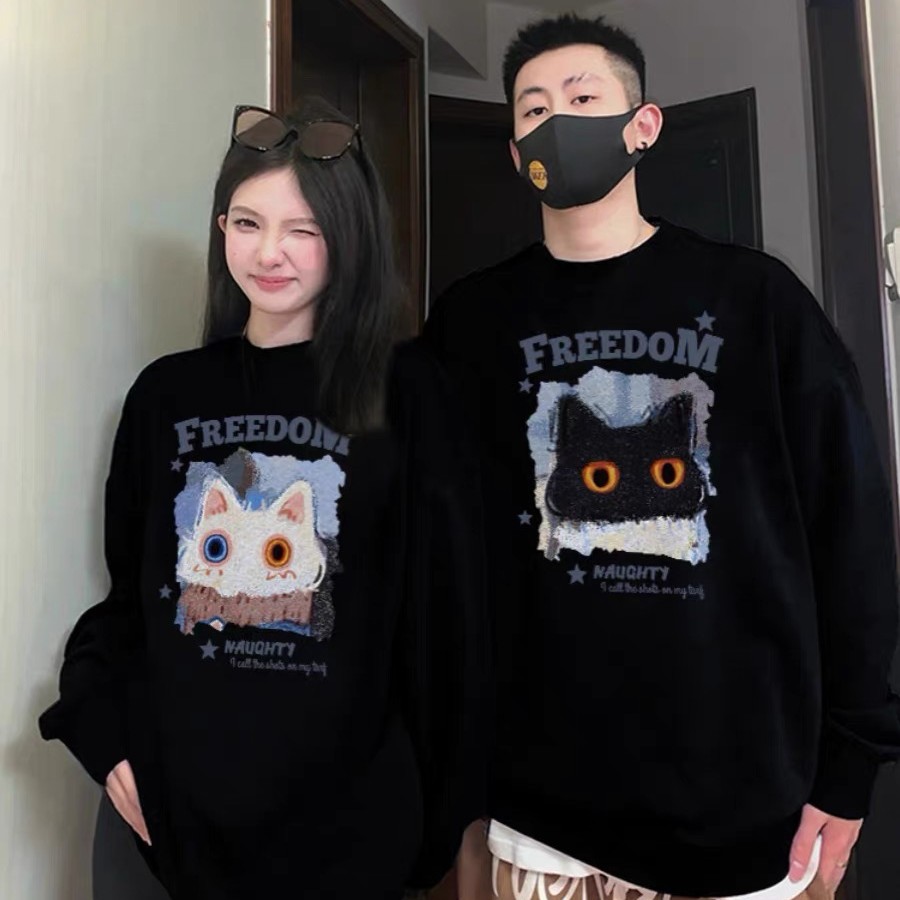 CKKOR情侣装薄款卫衣春秋季帽衫上衣宽松小众慵懒风卫衣韩版休闲