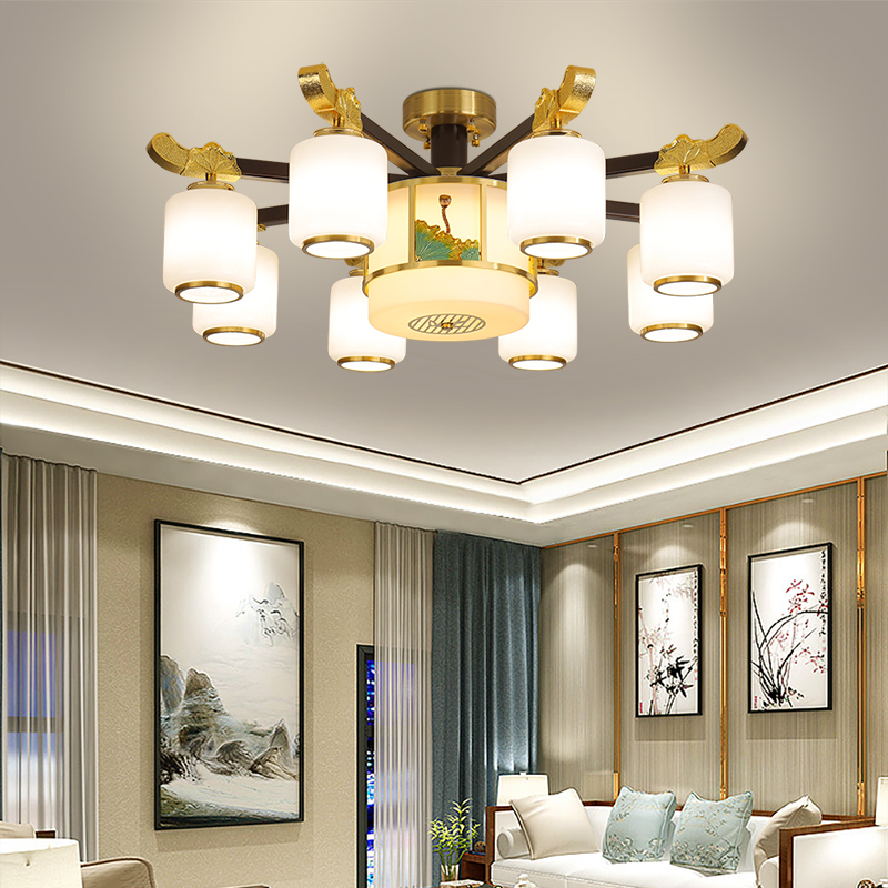 新中式全铜吸顶灯国风禅意国潮寓意大气家用客厅书房卧室茶室灯
