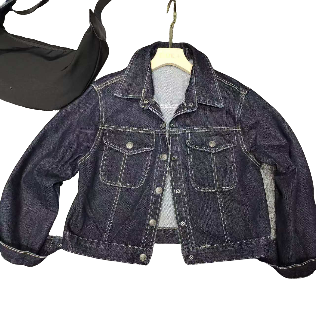 丹丹＋秋季时尚休闲百搭牛仔蓝色外套