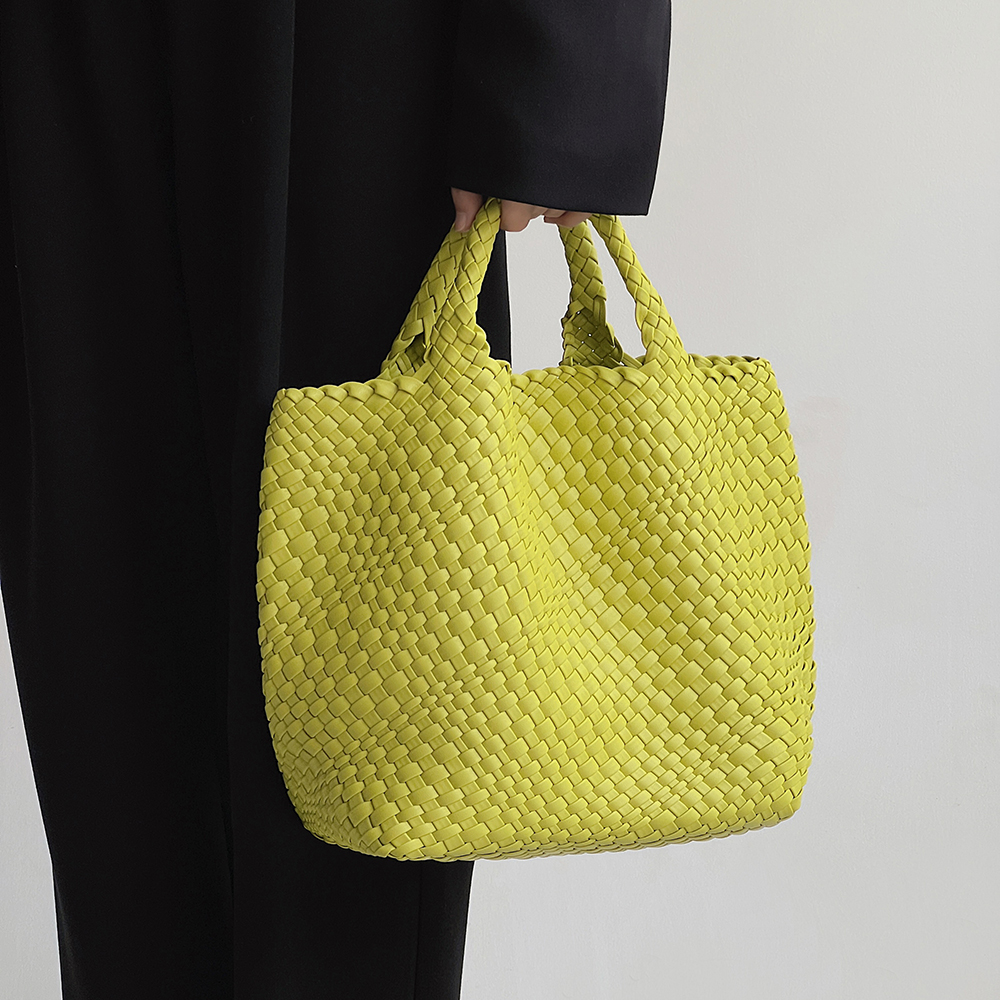 罗马假日 编织托特包 2025新款包女小众设计纯色手挽大包子母包潮