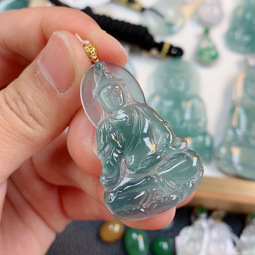 【闪购商品】翡翠颈饰18K金镶嵌