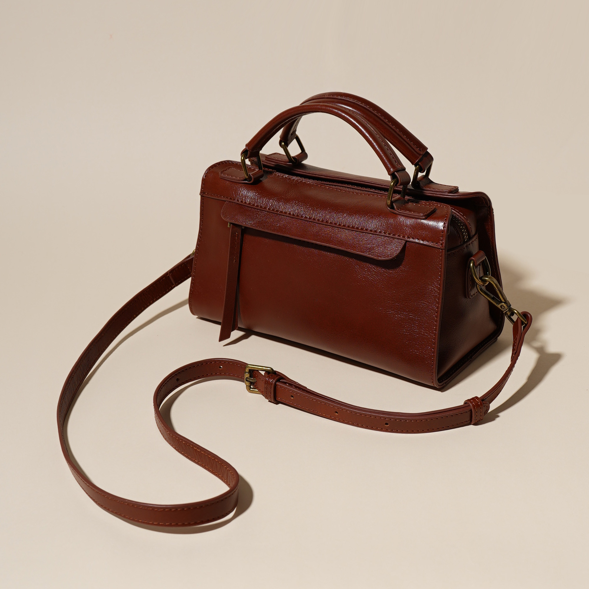 【小浩优选】时尚休闲百搭小众简约女士轻奢气质复古单肩包YN3224