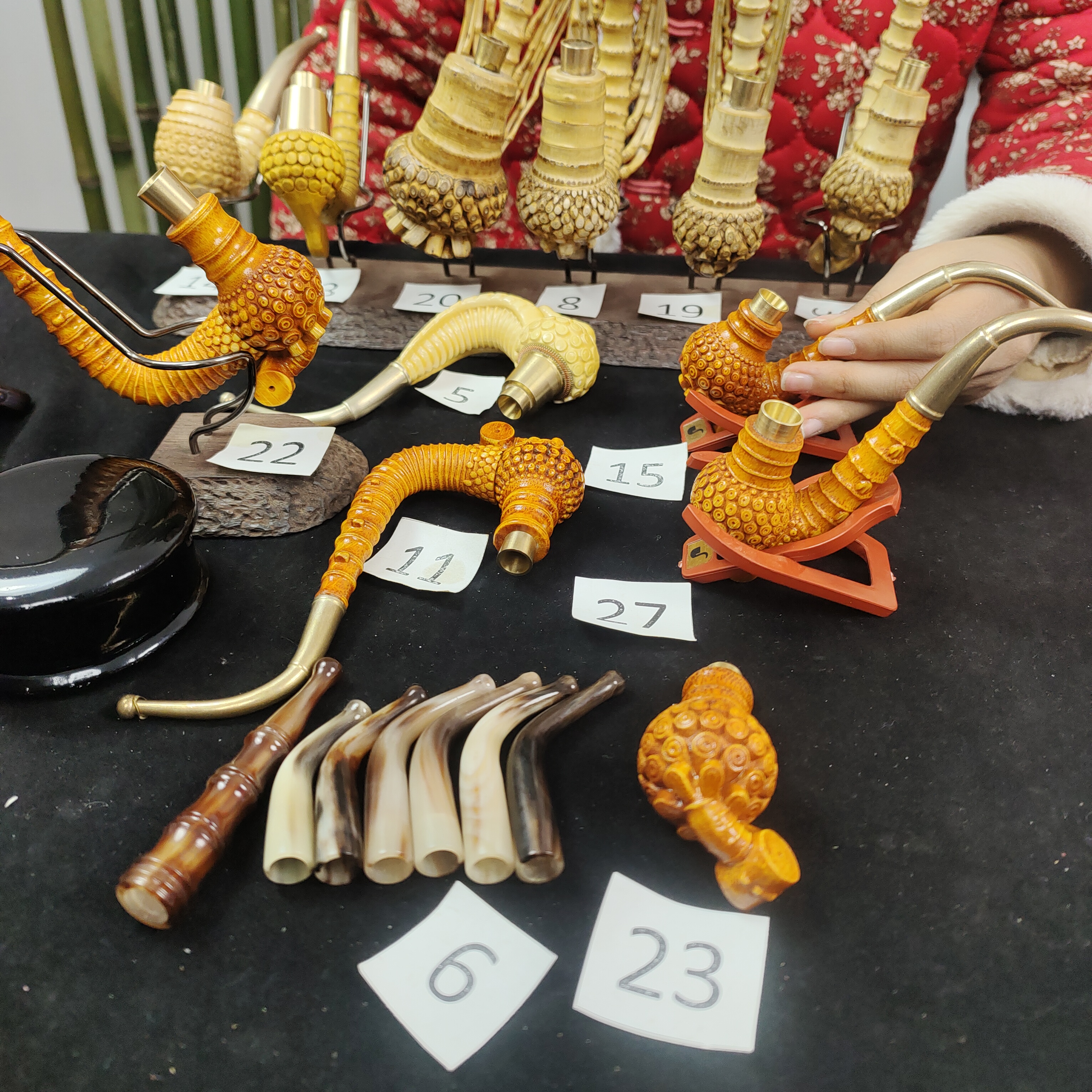 贵州民间工艺烟杆一物一拍