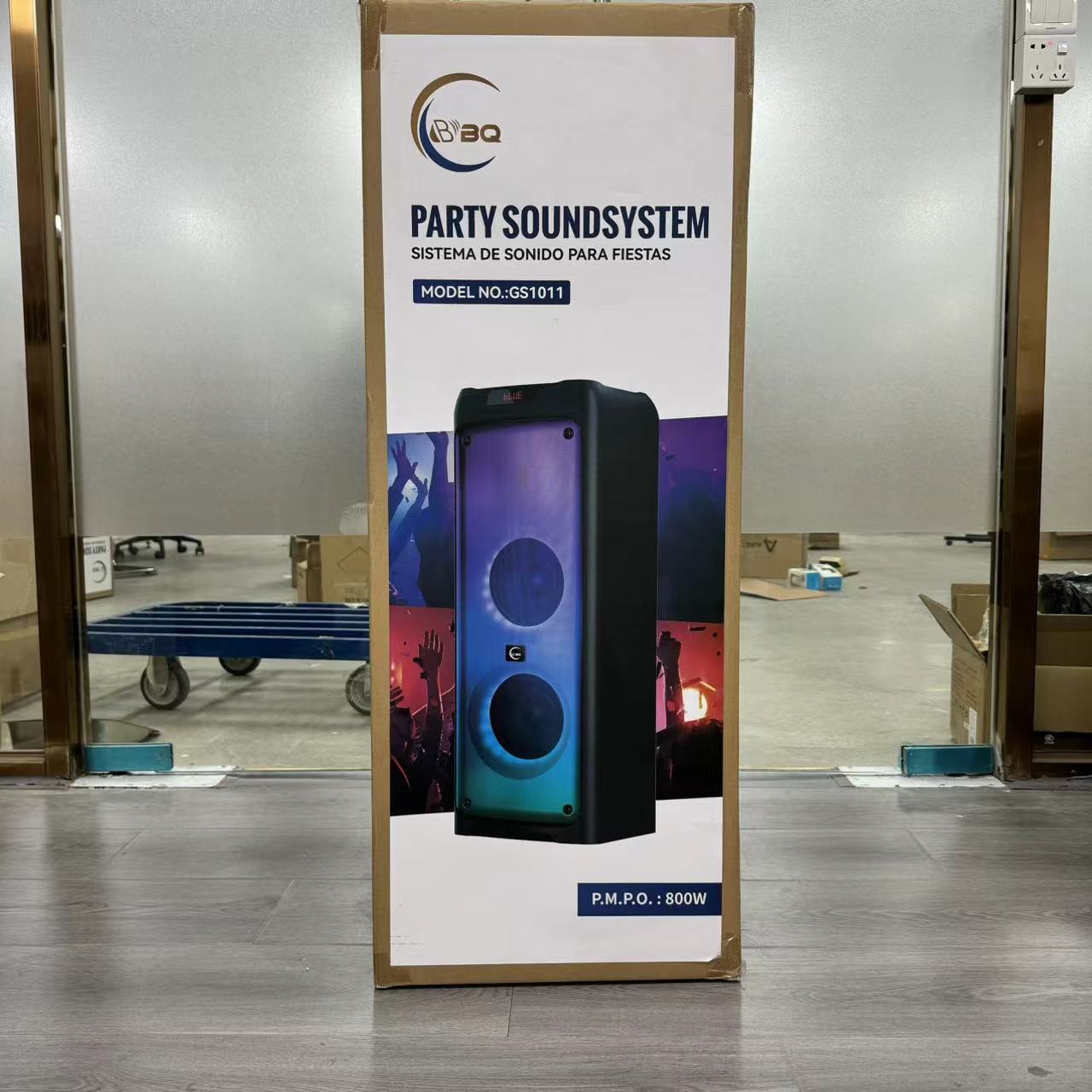 准新品  GS1011  派对K歌无线蓝牙音箱炫彩灯光DJ重低音音响蹦迪