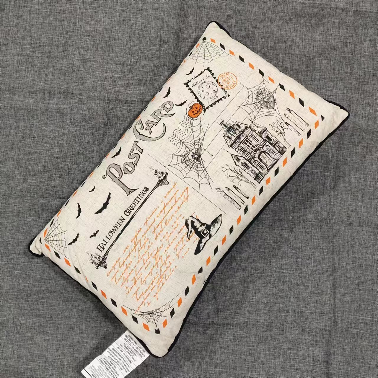 米色魔法风格腰靠枕 35*60