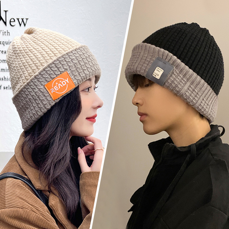 高品质大头帽子男女款大号加大加深秋冬户外保暖大头围毛线帽子潮