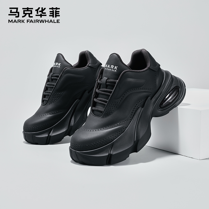 马克华菲男鞋2024秋季新款男士增高旅游休闲鞋男款潮流百搭老爹鞋