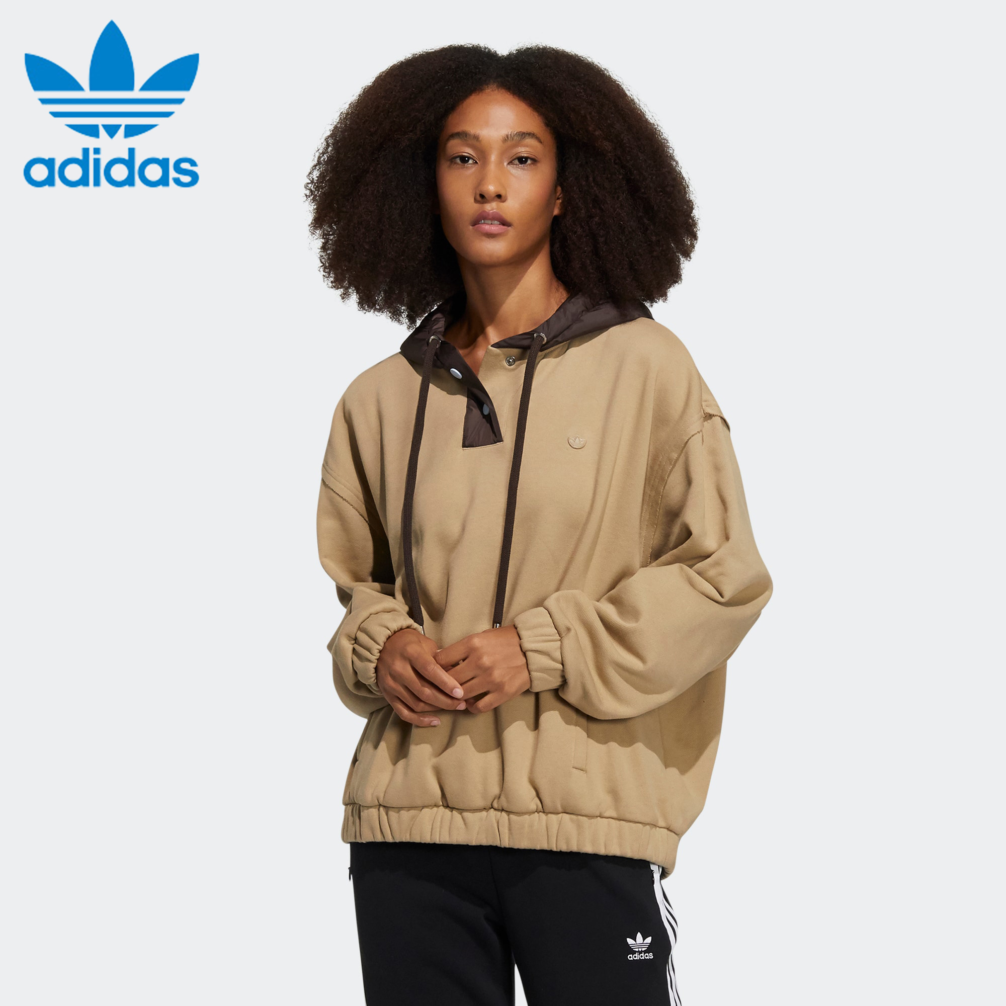 Adidas阿迪达斯卫衣春秋女CO Hoody 2 运动休闲宽松连帽衫HC0314