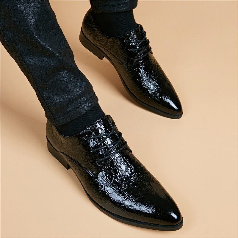 处理捡漏断码夏季正装商务休闲皮鞋男真皮尖头韩版男士皮鞋婚鞋
