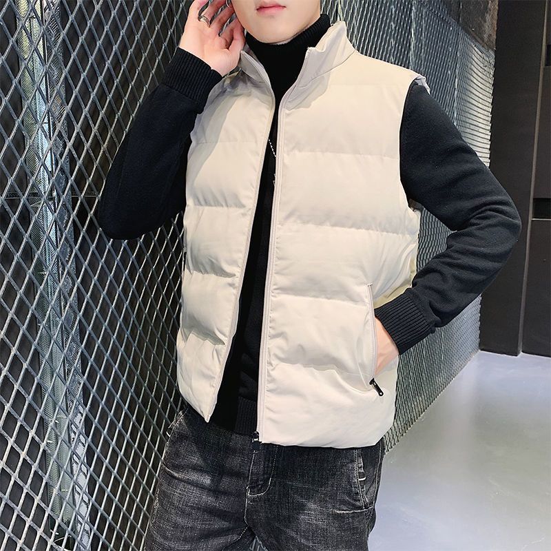 羽绒服马甲男秋冬季羽绒服马甲男士韩版潮男潮流保暖仿丝绵款款