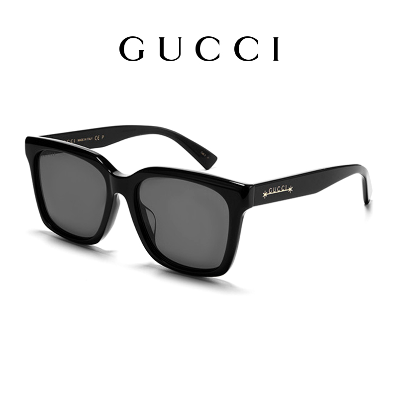 GUCCI/古驰墨镜女简约大方框板材开车太阳镜男防紫外线GG1175SK