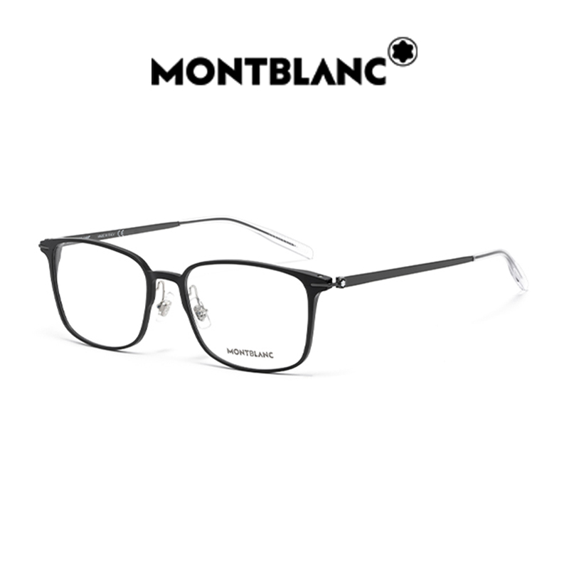 Montblanc/万宝龙男女时尚商务钛合金腿方框眼镜框MB0196OK
