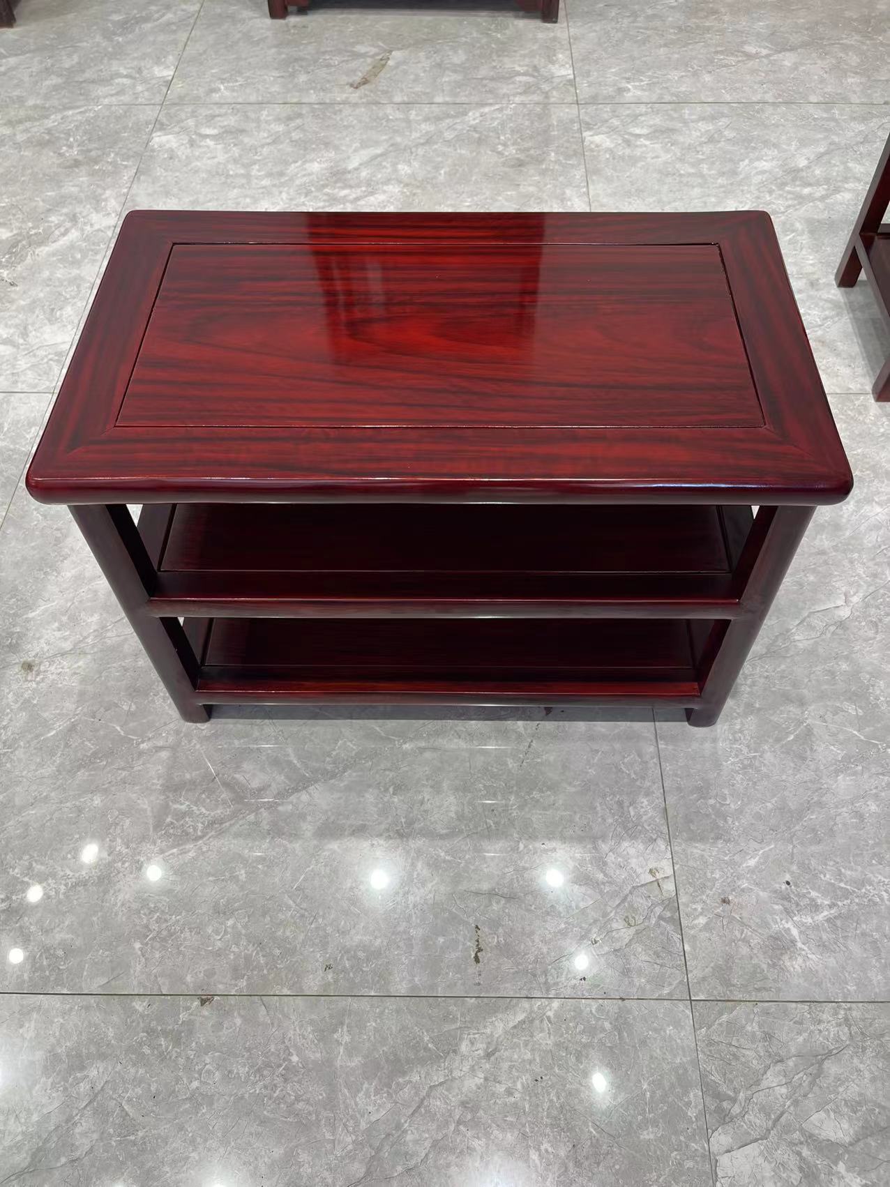 安晨红木 黑酸枝木换鞋架客厅玄关洗脚凳62-36-40