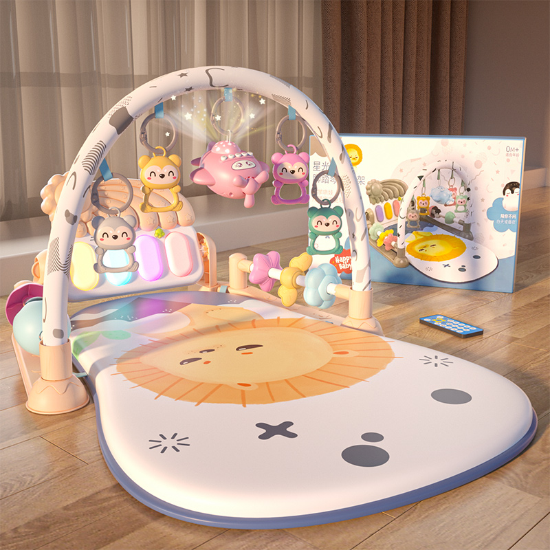 婴儿玩具健身架0一1岁宝宝脚踏钢琴3到6个月新生幼儿早教哄娃神器