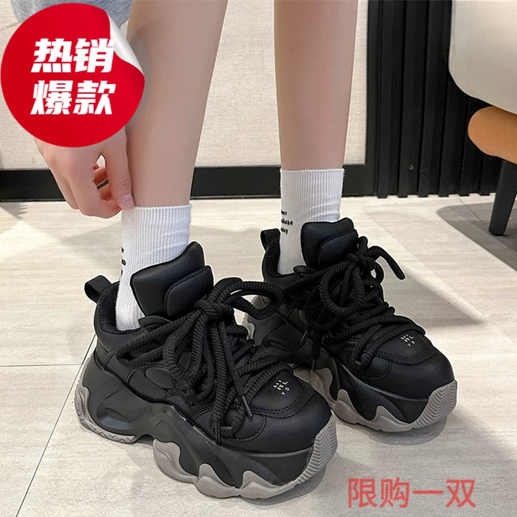 老爹鞋女2023年新款秋季厚底增高运动鞋增高夏季休闲跑步鞋爆款FR
