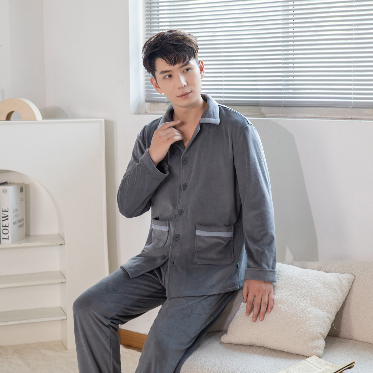 2025海岛绒升级版时尚百搭简约经典款家居服