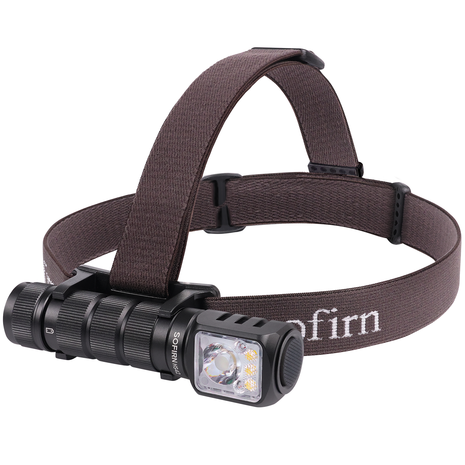 索菲恩HS42三光源强光2000LM户外18650电池带磁吸头灯工作灯红色