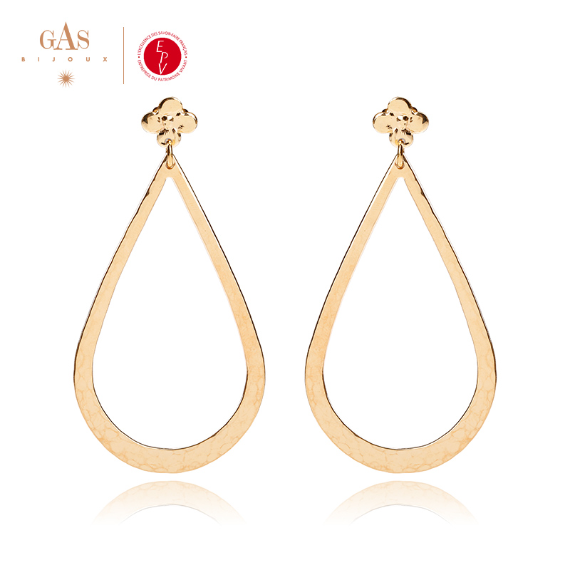 GAS BIJOUX耳环 【法国进口】王妃系列水滴镂空简约INS耳环4419