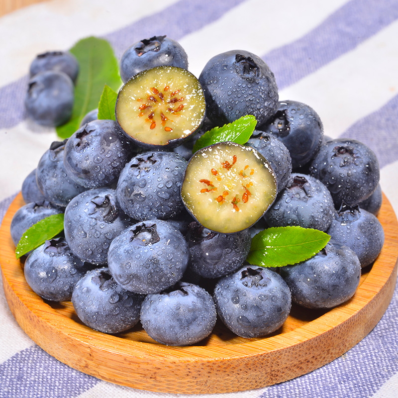 【自然搭档】云南花香蓝莓6盒装单盒100g新鲜水果顺丰京东多仓发货