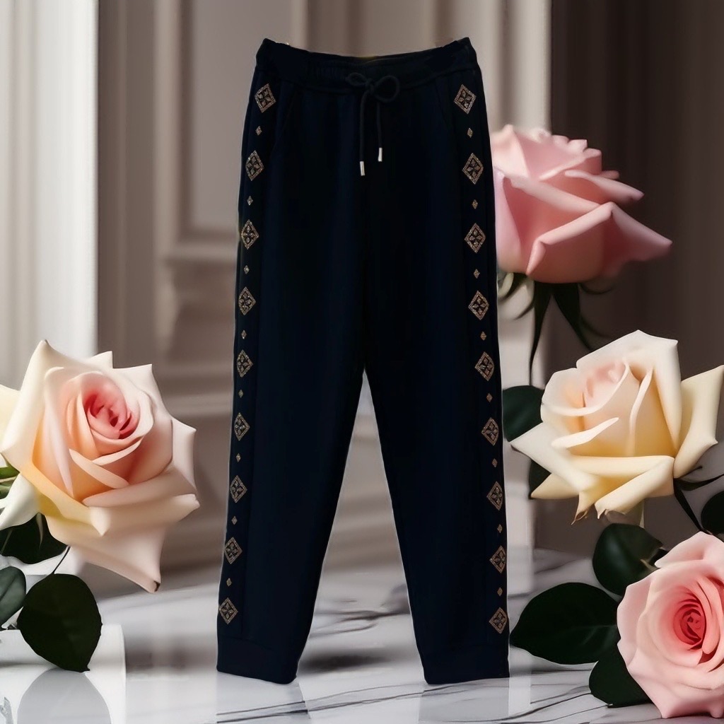 加绒哈伦裤秋冬新款时尚显瘦百搭弹力高腰裤子女士休闲裤黑裤9527