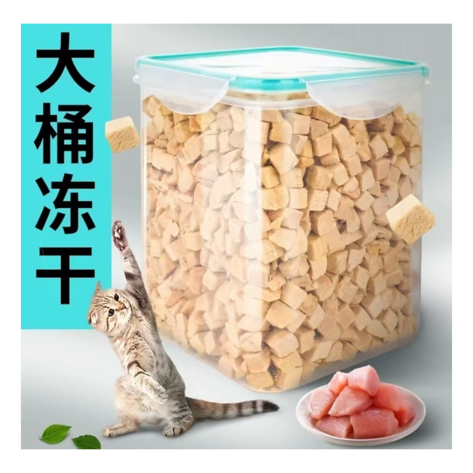 冻干猫零食鸡肉粒宠物鸡胸肉营养狗狗猫粮大礼包猫咪零食