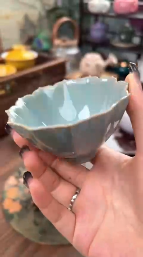【闪购商品】陶瓷冰花莲花杯
