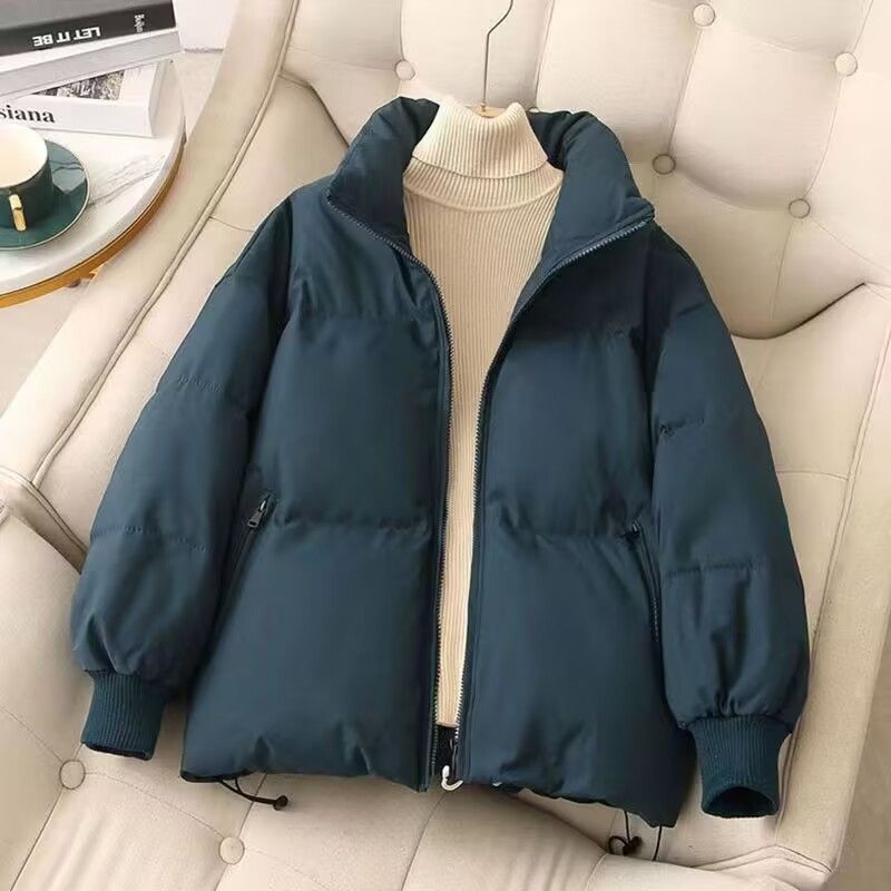 羽绒服新款爆款短款女士女款年轻小个子年季韩版立领羽绒加