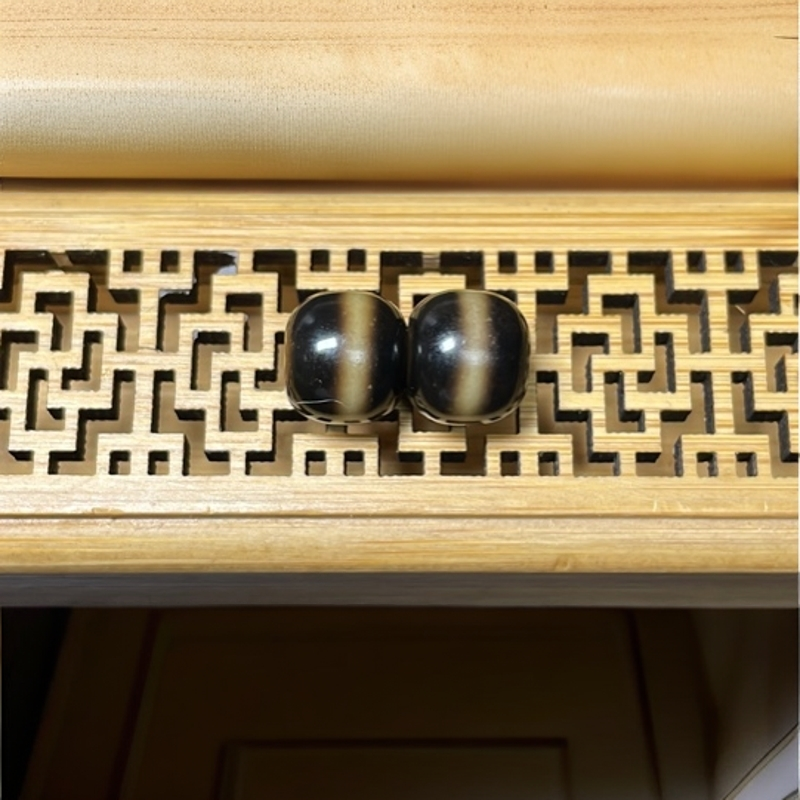 一线药师玛瑙珠对珠（对孔10-直径11）