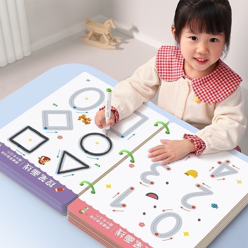 控笔训练本幼儿园可擦写纸趣味儿童早教入门基础练字宝宝练习卡