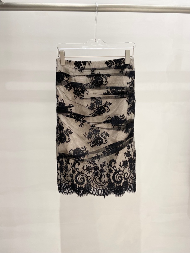 【SFF推荐】FLAIRSTA24 重工蕾丝钩花半身裙气质时尚洋气百搭5370