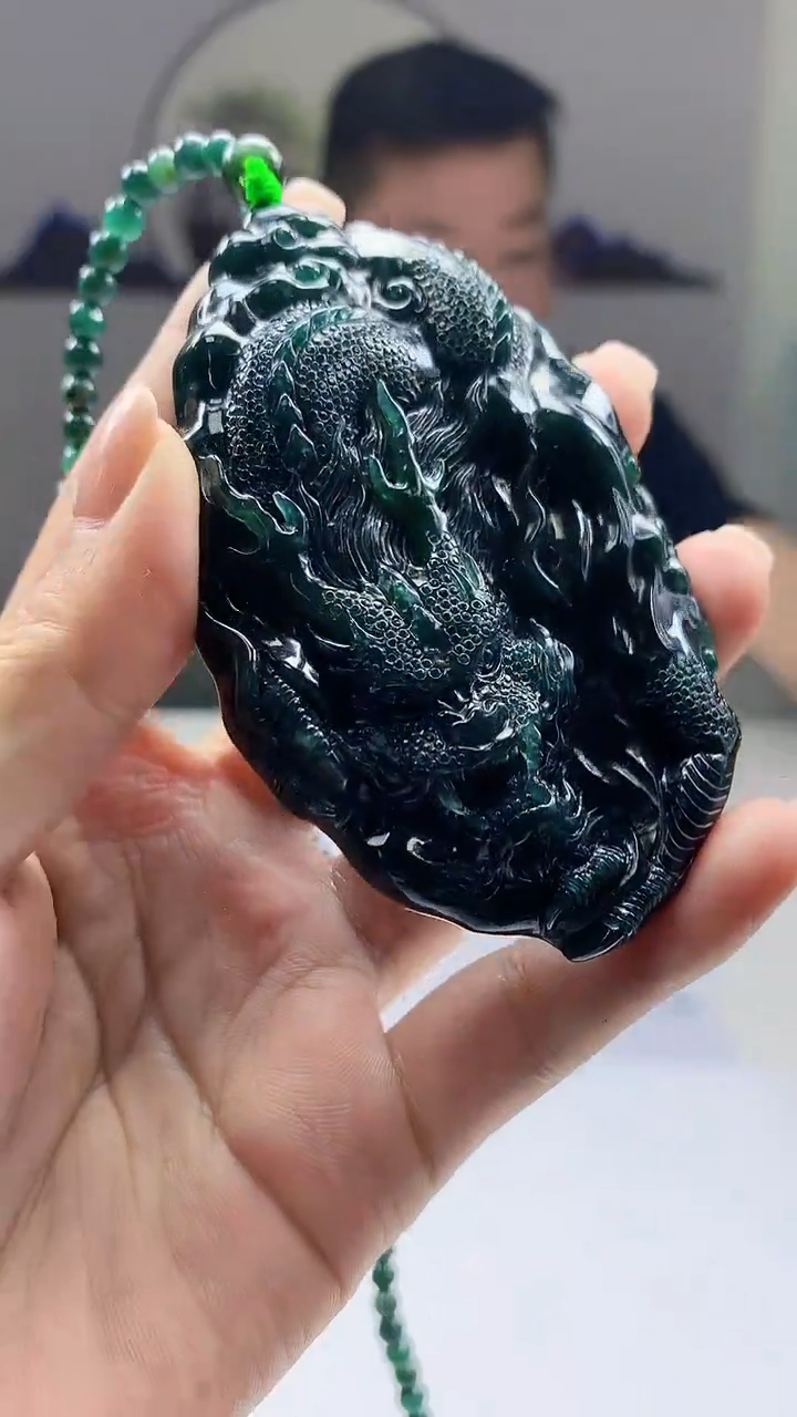 【闪购商品】定制翡翠未镶嵌5125ms-毛货160龙