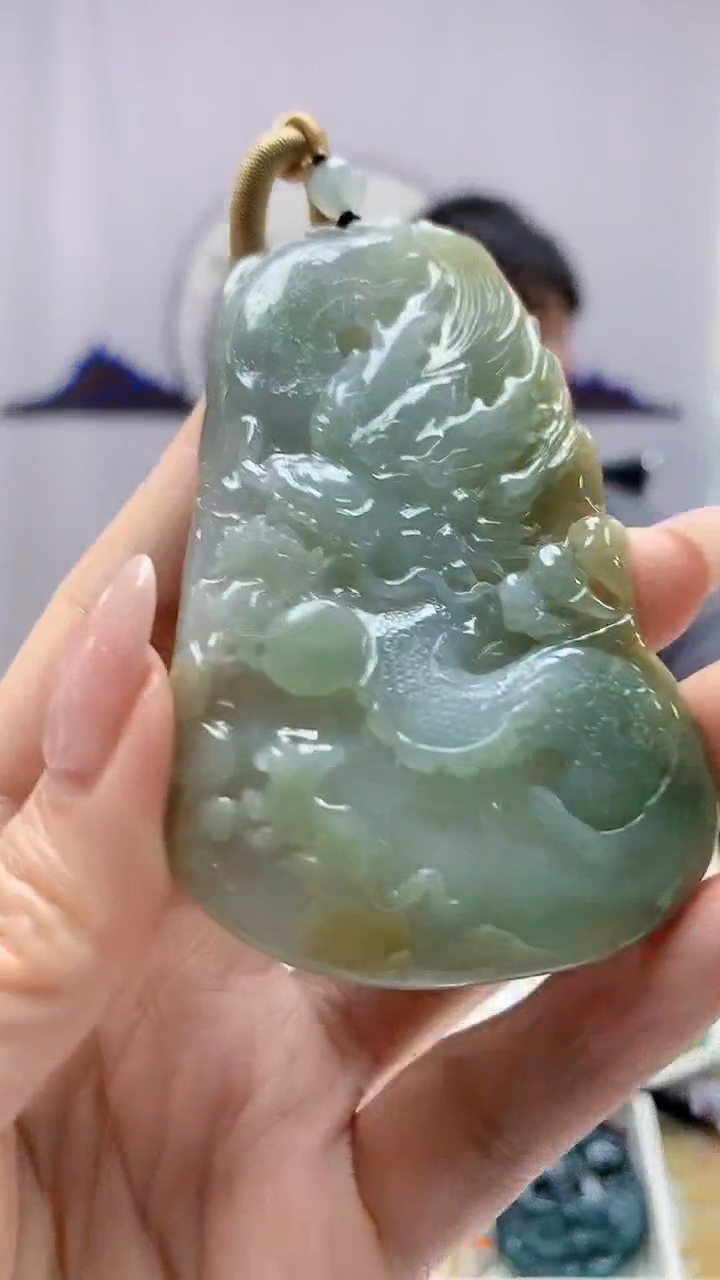 【闪购商品】定制翡翠未镶嵌5060DD-毛货吊坠119