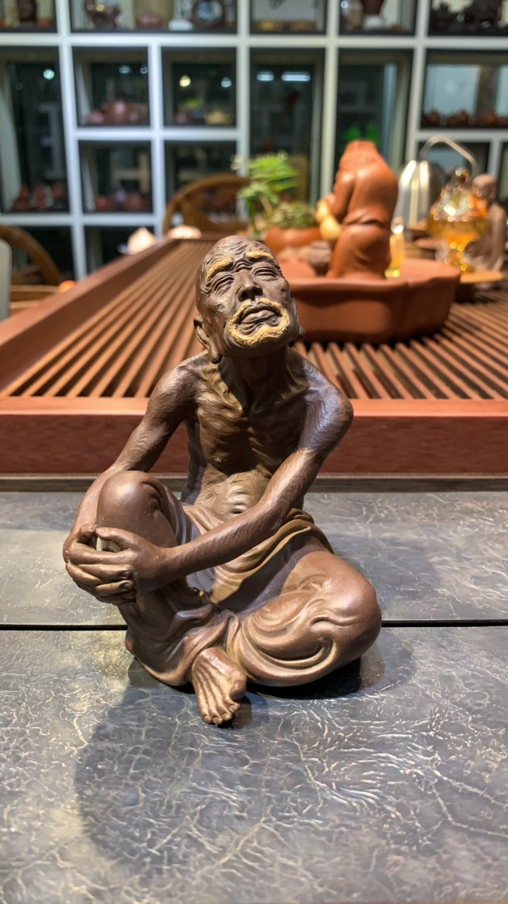 三明堂阿塔陶艺紫砂罗汉「释心罗汉」