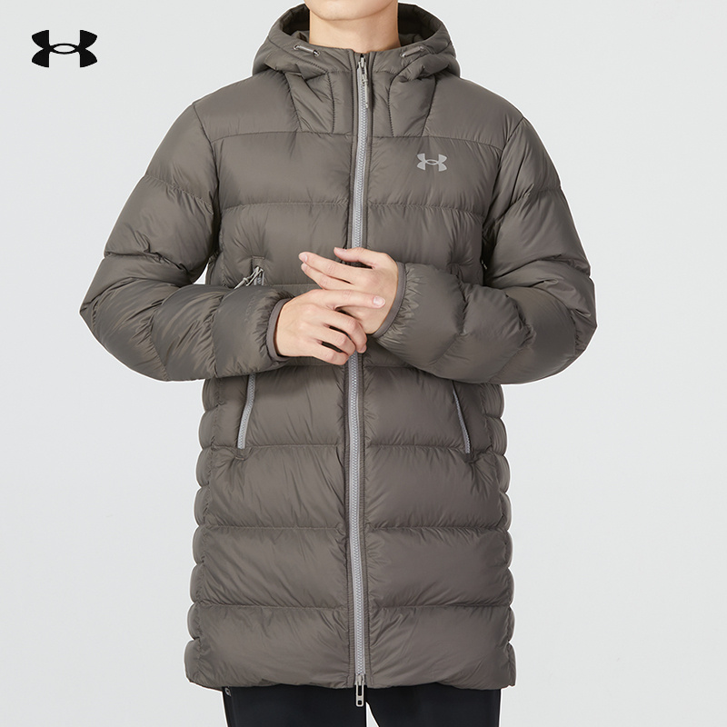 安德玛男子连帽羽绒服冬季户外简约休闲上衣保暖运动外套 1373663