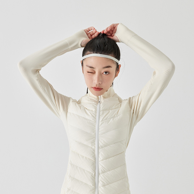 lulu新款上衣运动你内胆外套休闲跑步轻薄训练健身运动羽绒服