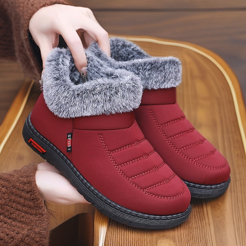 棉鞋冬季加绒妈妈鞋老北京布鞋软底舒适防滑耐磨保暖中老年奶奶鞋