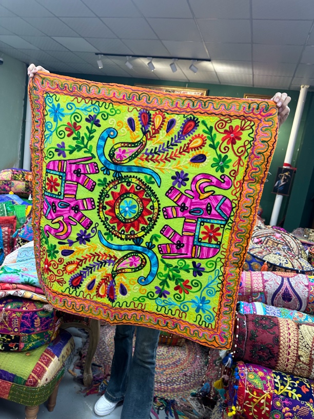 印度手工绣花桌布清库存（方，长方形）