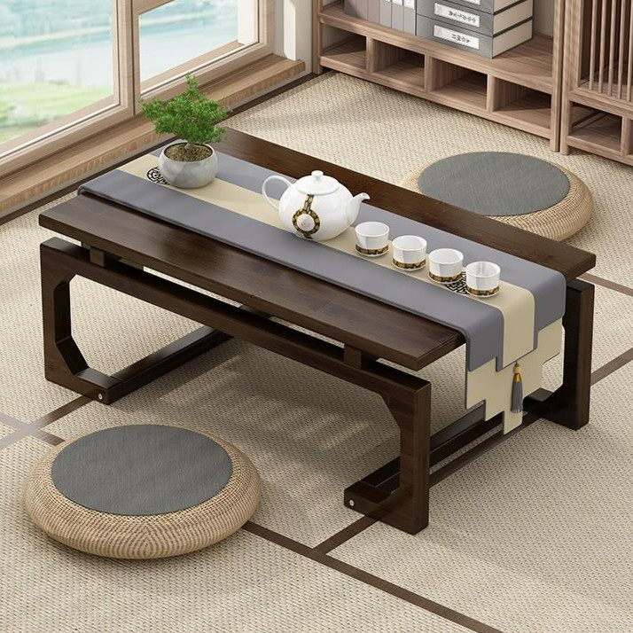 【小扬哥推荐】飘窗桌子家用炕桌榻榻米实木小茶几卧地坐地矮桌床