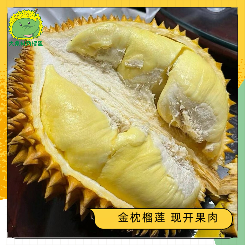 【上海静安】【官方补贴】上市启航纯果肉（1斤） 金枕榴莲新鲜现开 上海小时达【大象树熟榴莲】