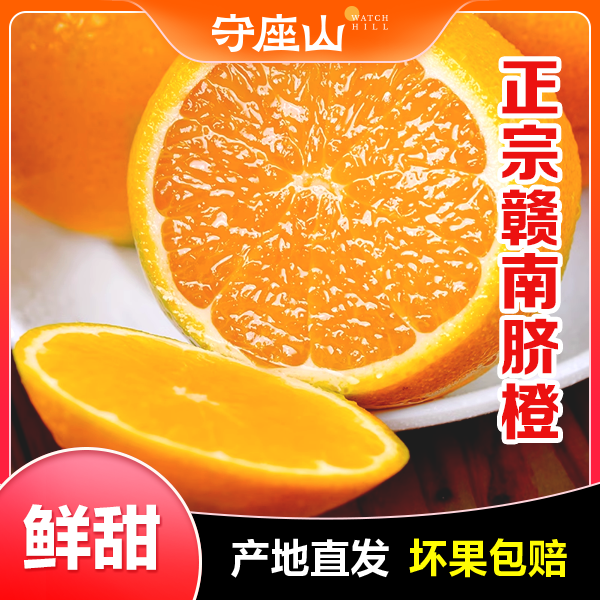 [金花贤鹏] 纯正赣南脐橙鲜嫩爆汁现摘现发 含箱5斤包邮